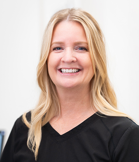 Michelle Running is smiling